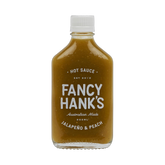 Fancy Hank's Jalapeno & Peach Hot Sauce 200ml bottle - medium Australian hot sauce