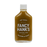 Fancy Hank's Jalapeno & Peach Hot Sauce 200ml bottle - medium Australian hot sauce