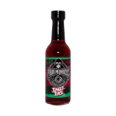 Four Monkeys BBQ Jungle Juice Cherry Apple Jalapeno Rib Glaze 250ml — front of bottle on transparent background