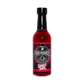 Four Monkeys BBQ Jungle Juice Pomegranate Habanero Rib Glaze 250ml — front of bottle on transparent background