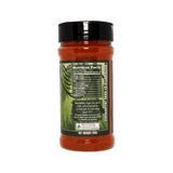 Four Monkeys BBQ Pork Rub 240g barbecue rub — alternate label view, transparent background