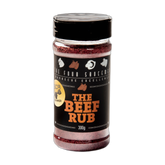 Four Saucemen The Beef Rub 300g BBQ rub, front of shaker