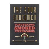 Four Saucemen Pohutukawa Smoked Peppercorns 70g, front of pack