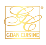 Goan Cuisine brand logo — gold on transparent background