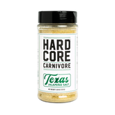 Hardcore Carnivore Texas Jalapeno Salt 312g shaker, front of pack on transparent background