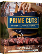 Prime Cuts by Jess Pryles hardback cookbook — front cover