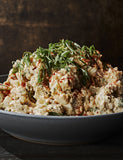 Horn Barbecue by Matt Horn hardback cookbook — Sides chapter opener with a bowl of potato salad