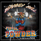 Heavenly Hell Pistol Powder espresso beef rub 150g — official label artwork