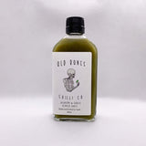 Old Bones Chilli Co Jalapeño & Garlic Pepper Sauce 200ml bottle