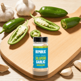 Republic Jalapeno Garlic gluten-free BBQ rub - beauty lifestyle shot