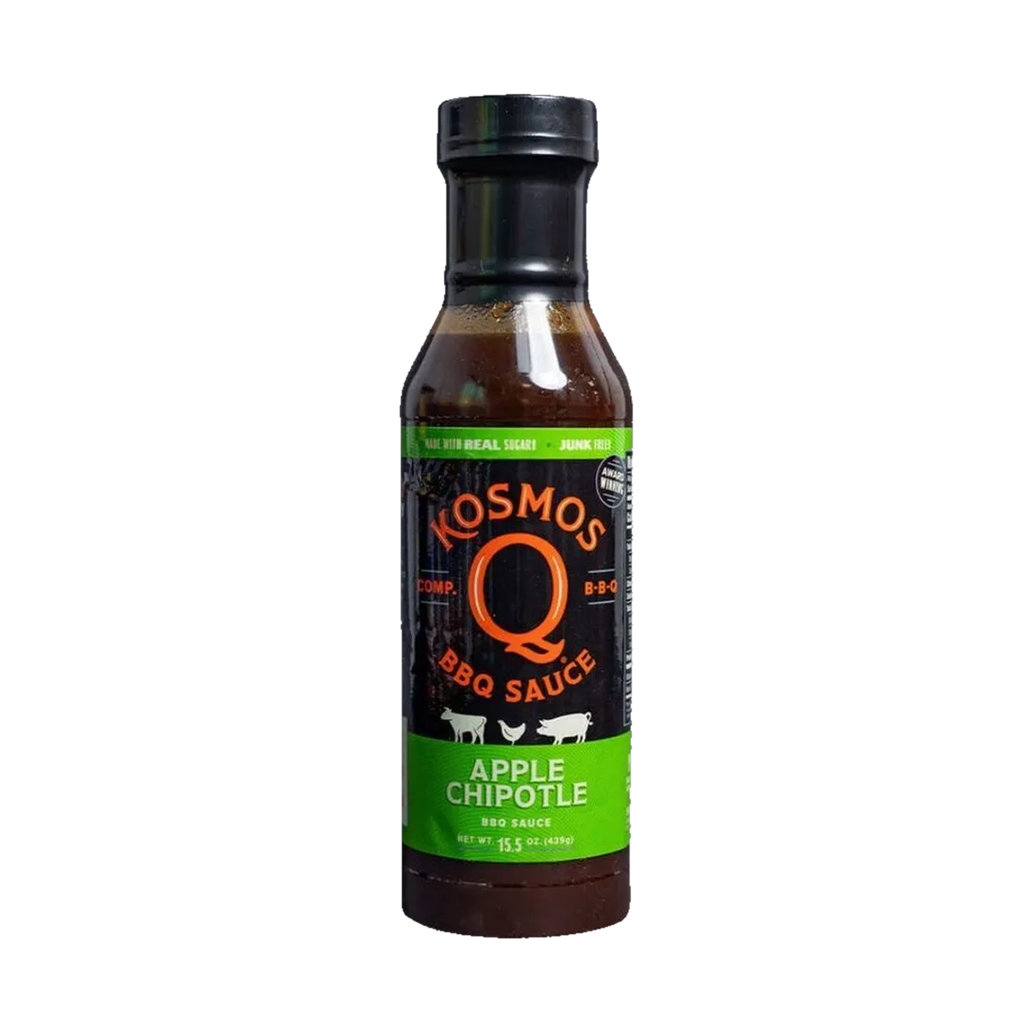 Kosmos Q Apple Chipotle BBQ Sauce – 439g product front label