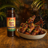Little Brixton Rum and BBQ Sauce — sticky wings tossed in the glaze