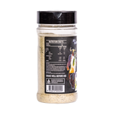 Low n Slow Basics Garlic Goals all-purpose seasoning 260g, left side of shaker, transparent background