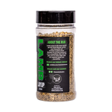Low n Slow Basics Lamb Layup lamb rub 220g, right side and label detail, transparent background