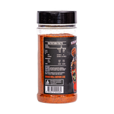 Low n Slow Basics Steak Shooter beef rub 250g, left side of shaker, transparent background