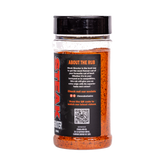 Low n Slow Basics Steak Shooter beef rub 250g, right side and label detail, transparent background