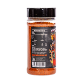 Low n Slow Basics Steak Shooter Spicy beef rub 250g, left side of shaker, transparent background