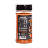 Low n Slow Basics Steak Shooter Spicy beef rub 250g, left side of shaker, transparent background
