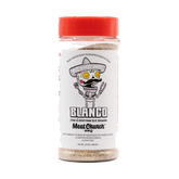 Meat Church Blanco steak & everything else seasoning 340g — front of shaker on transparent background