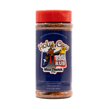 Meat Church Holy Cow Texas-style beef BBQ rub 340g — front of shaker on transparent background