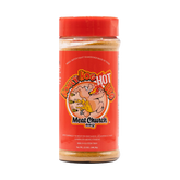 Meat Church Honey Hog Hot sweet & spicy BBQ rub 12oz — front of shaker on transparent background