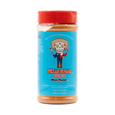 Meat Church Texas Sugar 340g BBQ rub — front of shaker on transparent background