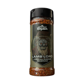 Middle Kingdom Lamb Lord 135g lamb and all-purpose seasoning — front of shaker on transparent background