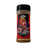 Middle Kingdom Pork Priest 170g pork and all-purpose seasoning — front of shaker on transparent background