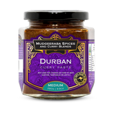 Mudgeeraba Spices Durban Curry Paste Medium 280g jar, front label
