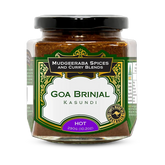 Mudgeeraba Spices Goa Brinjal Kasundi Hot 290g jar, front label