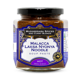 Mudgeeraba Spices Malacca Laksa Nyonya Noodle Soup Paste Hot 280g jar, front label