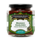 Mudgeeraba Spices Mango Kasundi from Hindustan Medium 280g jar, front label
