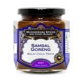 Mudgeeraba Spices Sambal Goreng Malay Chilli Paste Hot 280g jar, front label