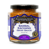 Mudgeeraba Spices Sambal Kachang (Satay Sauce) Hot 280g jar, front label