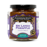 Mudgeeraba Spices Sri Lanka Pineapple Chutney Medium 330g jar, front label