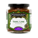 Mudgeeraba Spices Tamil Lime Pickle Hot 280g jar, front label