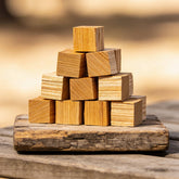 Natural Smoke Aussie Oak BBQ smoking wood chunks close-up
