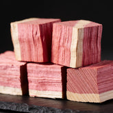 Natural Smoke Cherry BBQ smoking wood chunks close-up