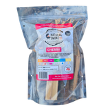 Natural Smoke BBQ Woods Cherry wood chunks 1kg bag — front of bag on transparent background