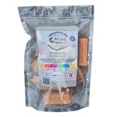 Natural Smoke BBQ Woods Ironbark wood chunks 1kg bag — front of bag on transparent background
