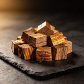Natural Smoke Pecan BBQ smoking wood chunks close-up