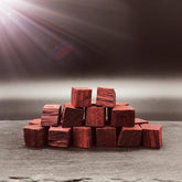 Natural Smoke Red Gum BBQ smoking wood chunks close-up