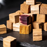 Natural Smoke Wine Barrel (Oak) BBQ smoking wood chunks close-up