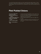 Pickled by Freddie Janssen paperback cookbook — Pink Pickled Onions recipe page