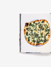 Pizza Camp by Joe Beddia hardback cookbook — kale, pickled red onion and cream pizza page