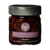 Proud Phoenix & Co Crispy Prawn Sambal Chilli Oil — front of jar on a transparent background