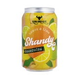 Rum and Que Shandy lemon-lime beer rub 200g, front of pack on transparent background