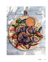 Seared by Genevieve Taylor hardback cookbook — picanha piri piri with grilled vegetables