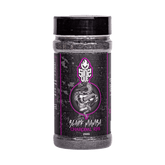 SINS QUE Black Mamba Charcoal Rub 250g beef rub — front of shaker on transparent background