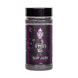 SinsQue Black Mamba Charcoal Rub 250g beef rub — front of shaker on transparent background